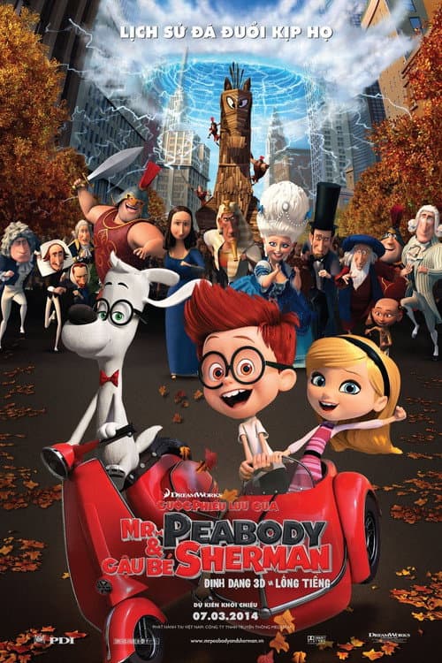Poster phim Cuộc Phiêu Lưu của Mr. Peabody và Cậu Bé Sherman