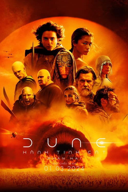 Poster phim Dune: Hành Tinh Cát – Phần Hai