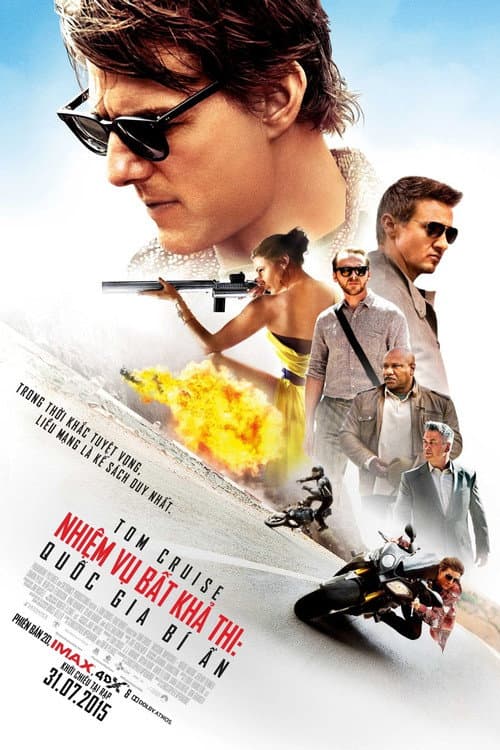 Poster phim Nhiệm Vụ: Bất Khả Thi - Quốc Gia Bí Ẩn