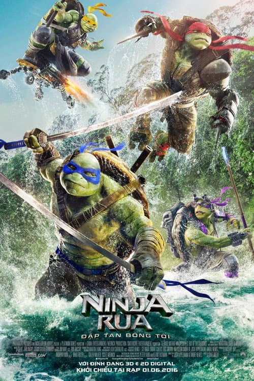 Poster phim Ninja Rùa: Đập Tan Bóng Tối