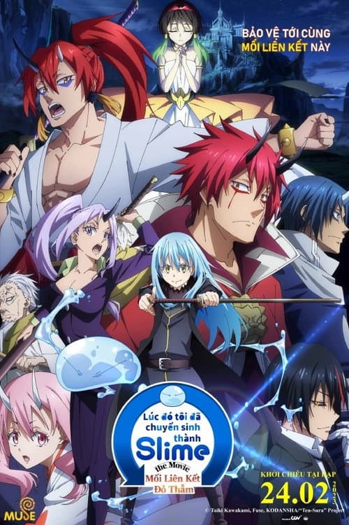 Poster phim Lúc Đó Tôi Đã Chuyển Sinh Thành Slime: Mối Liên Kết Đỏ Thẫm