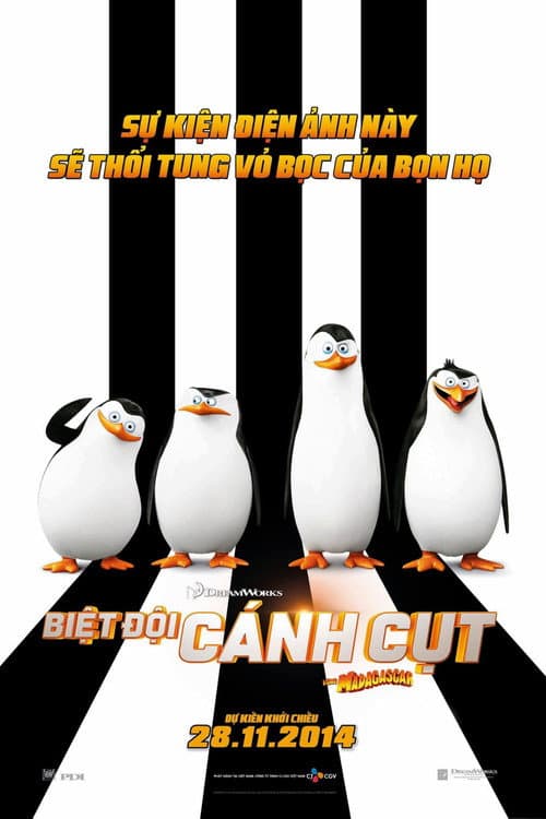 Poster phim Biệt Đội Cánh Cụt Vùng Madagascar
